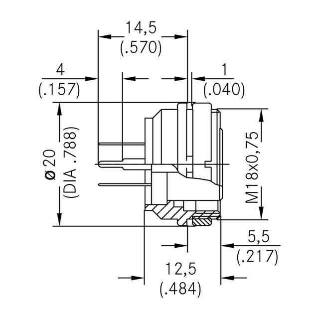 T 3478 420 Amphenol Tuchel Industrial  Conjuntos de conectores circulares